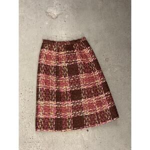 Irish Wool Plaid Skirt